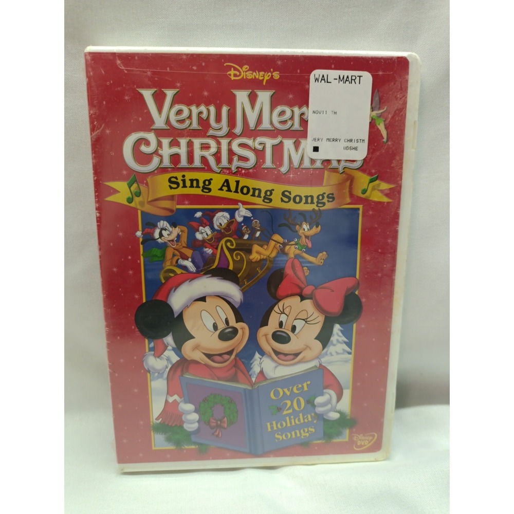 Disney's Sing Along Songs Very Merry Christmas Dvd 2002 Minnie Mickey New Sealed